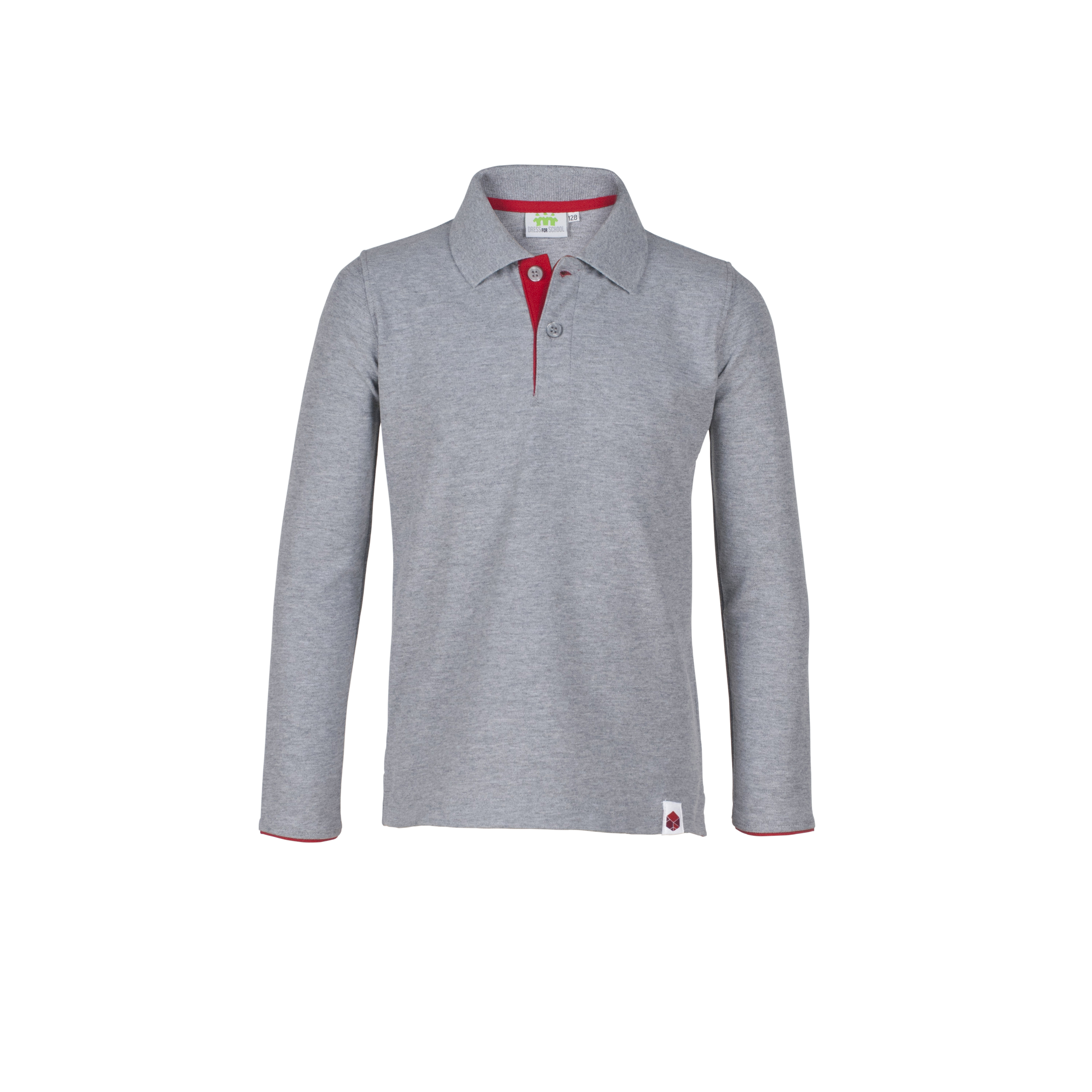 Poloshirt, langarm, Jungen